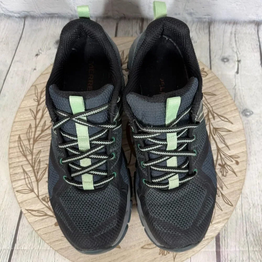 Merrell Flex Connect Hiking Trail Shoes Womens 9 Gray Green Outdoor Walking